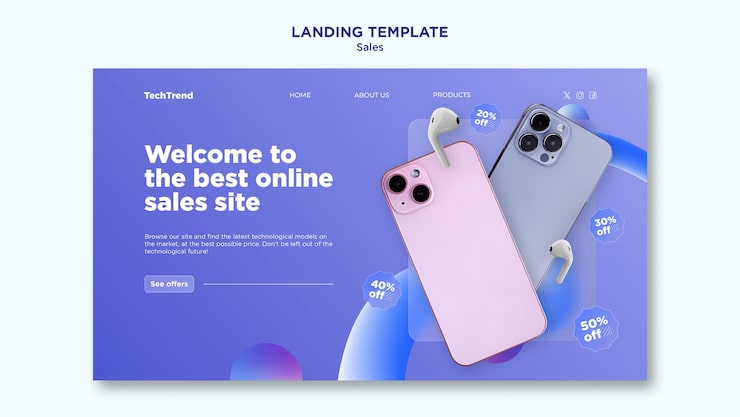 Miễn phí PSD thiết kế mẫu bán hàng gradient