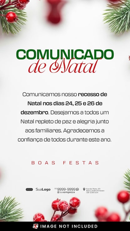 PSD anúncio de recesso de natal