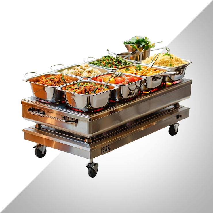 PSD buffet brilliance la versatilità dei piatti abrasivi isolati su uno sfondo trasparentepsd