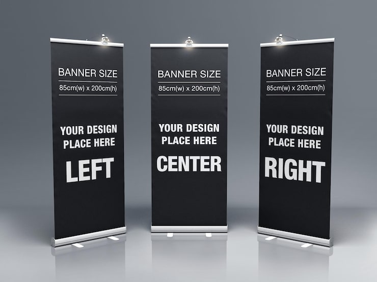 PSD bunting banner standee (en inglés)