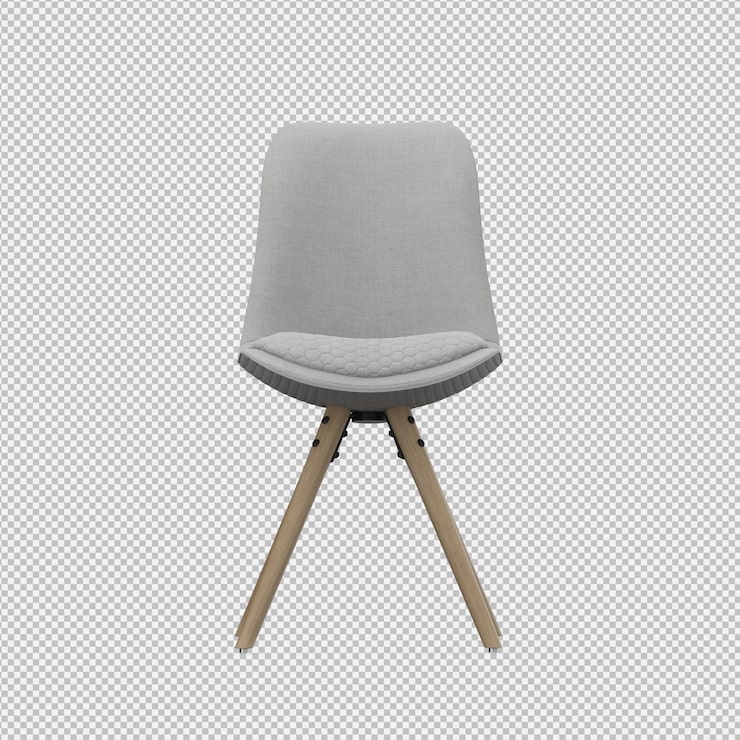 PSD cadeira isométrica 3d isolado render