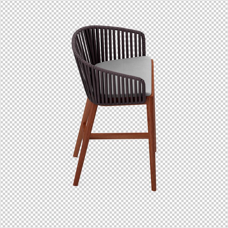 PSD cadeira isométrica 3d renderização isolada