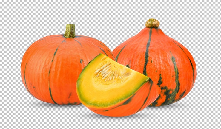 PSD calabaza aislada en capa alfa