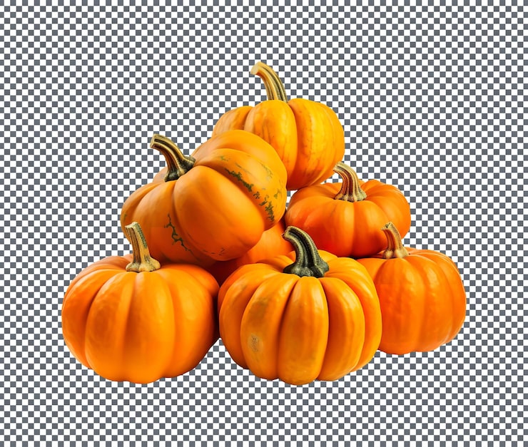 PSD calabaza fresca aislada sobre un fondo transparente