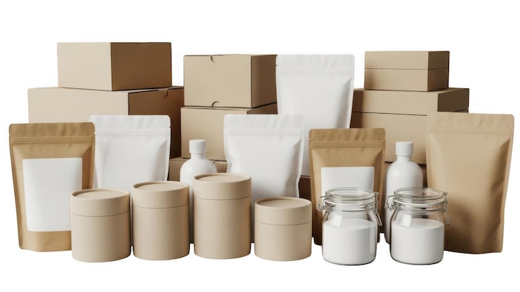 PSD coleção de materiais de embalagem ecológicos
