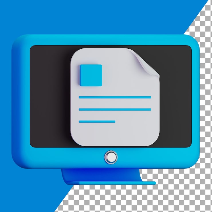 PSD computadora de archivos 3d