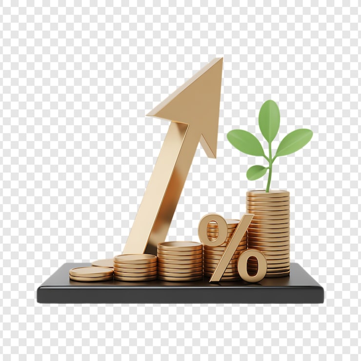 PSD concepto de inversión y crecimiento financiero