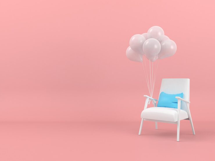 PSD concepto pastel de forma geométrica abstracta 3d