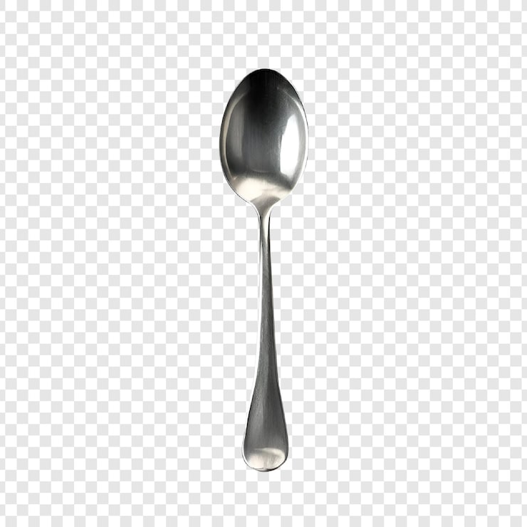 PSD cucharra de té de metal brillante utensilios cubiertos vajilla de cocina vajilla de plata comedor comida para servir