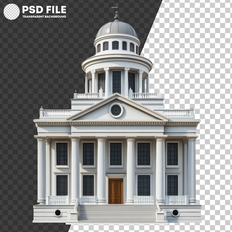 PSD cúpula de luz diurna de png en la arquitectura clásica