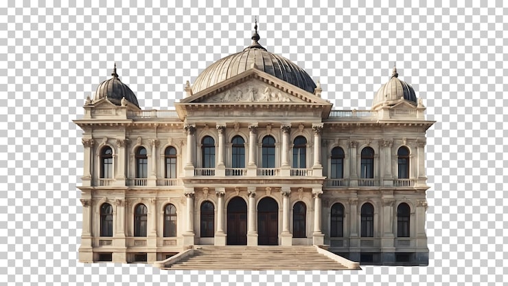 PSD un dibujo de un edificio con una cúpula en la parte superior