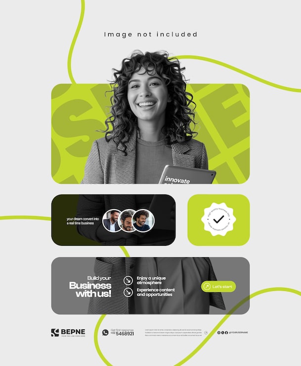 PSD diseño de plantilla para publicación en redes sociales de publicidad empresarial