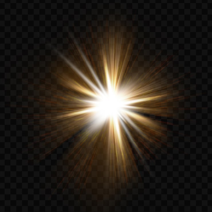 PSD efecto de brillo de luz