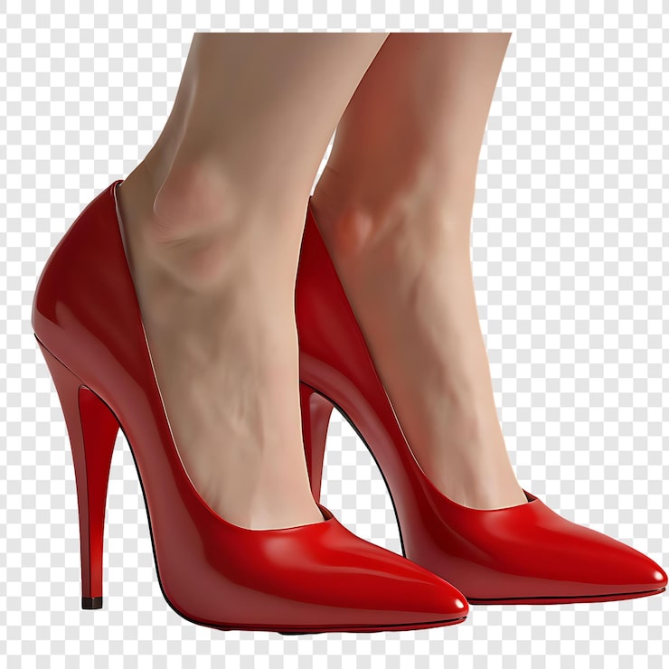 PSD elegancia de los tacones altos rojos