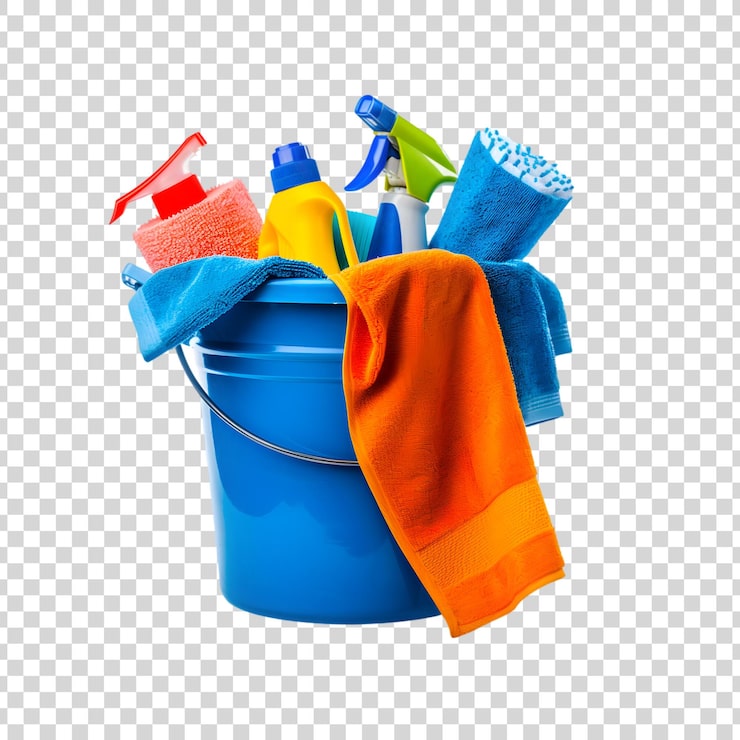 PSD equipamento de limpeza de casa e suprimentos de limpeza balde azul