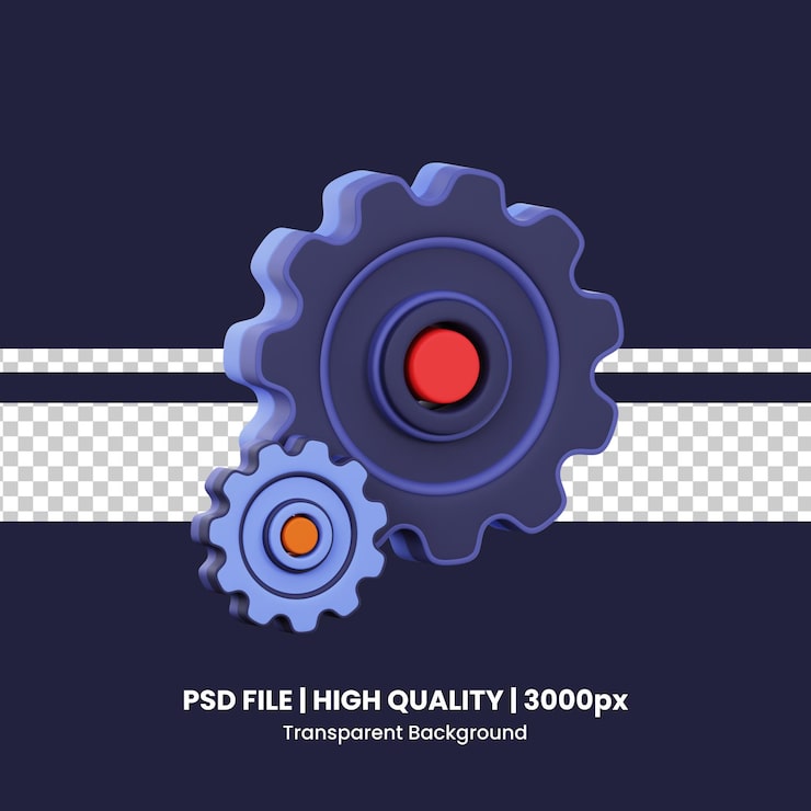 PSD équipement d'illustration 3d