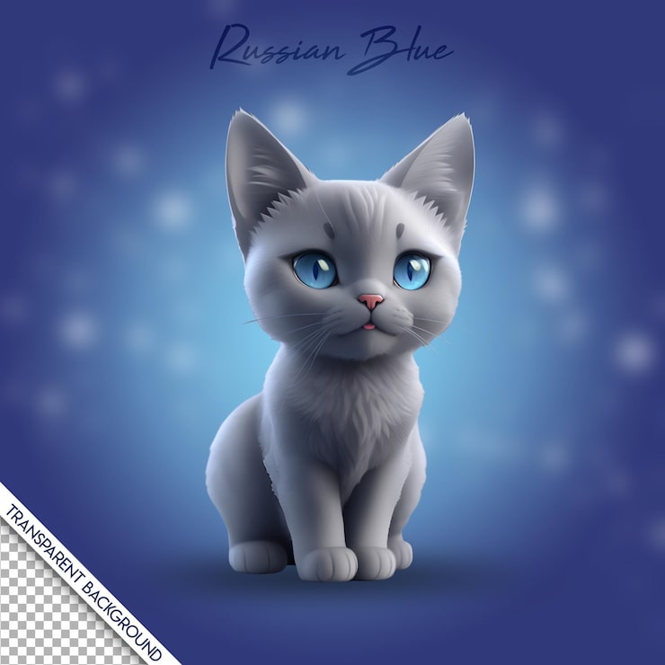 PSD fundo transparente do estilo psd cat chibi