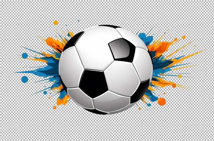 PSD el fútbol o el fútbol abstracto captura la acción dinámica