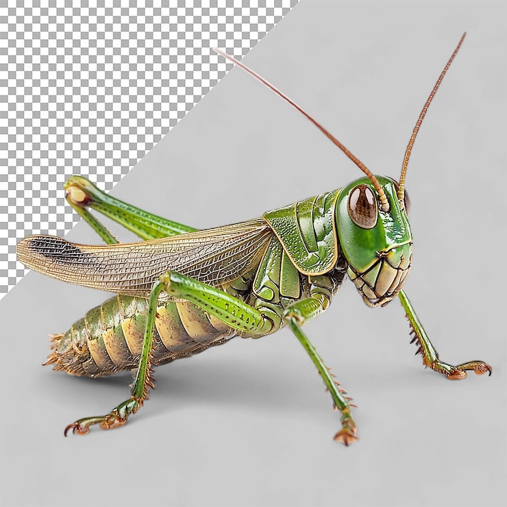 PSD gafanhoto em fundo transparente