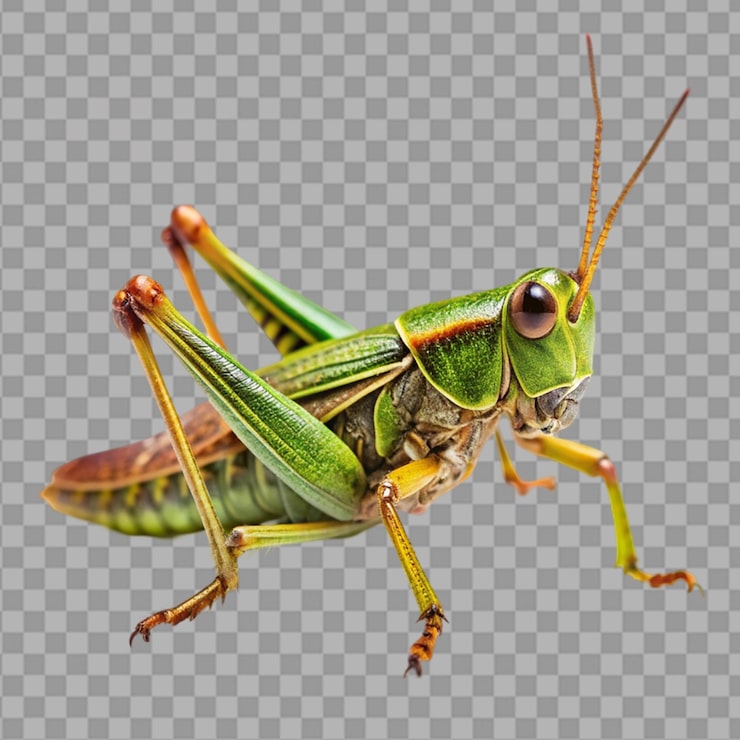 PSD gafanhoto isolado em fundo transparente