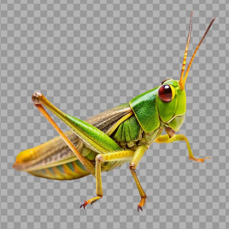 PSD gafanhoto isolado em fundo transparente