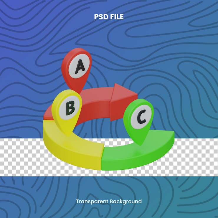 PSD gráfico de archivo psd de ilustración de icono de representación 3d de análisis de datos