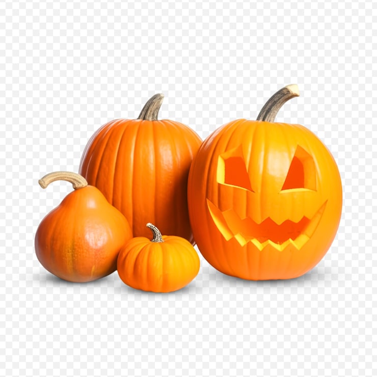 PSD grupo de calabazas para halloween