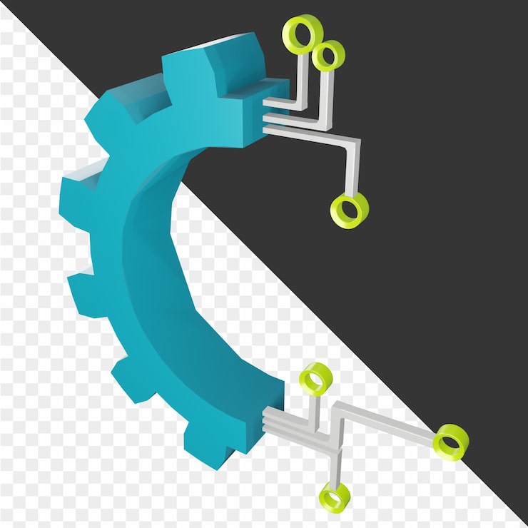 PSD icône de la technologie 3d