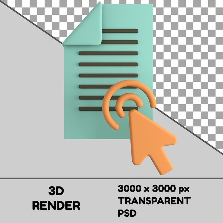 PSD icono 3d