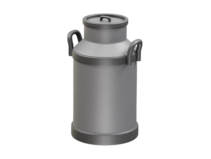 PSD icono de envase de leche, renderizado de ilustración 3d