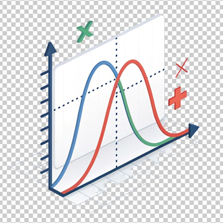 PSD ícono de gráfico de módulo en 3d