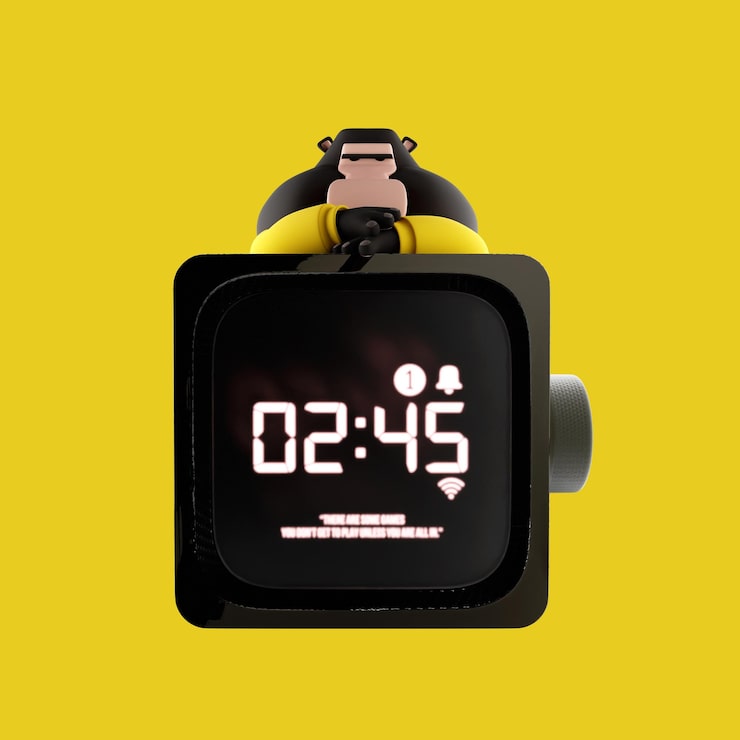 PSD icono de reloj mono