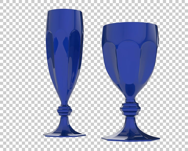 PSD ilustración en 3d de vidrio aislado sobre un fondo transparente