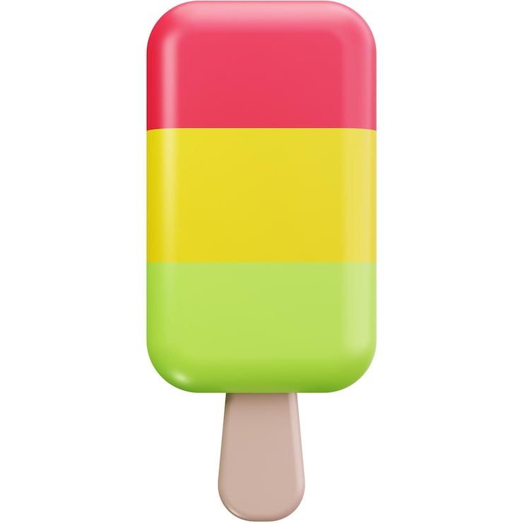 PSD ilustración de polo de tres sabores