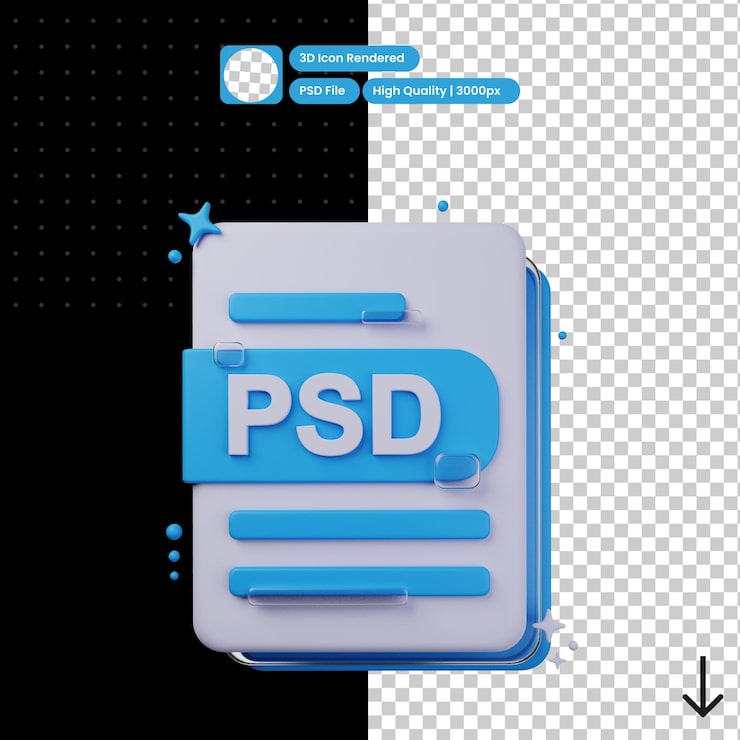 PSD ilustración psd 3d del formato psd