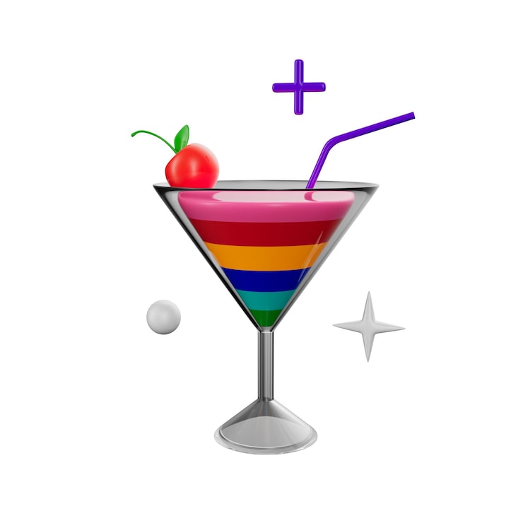 PSD ilustrasi 3d hari lgbt