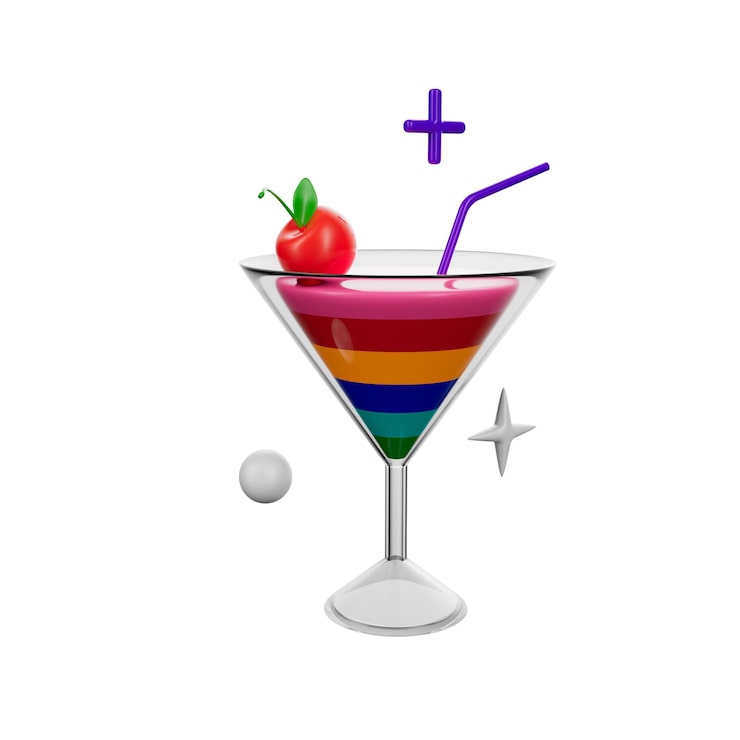 PSD ilustrasi 3d hari lgbt