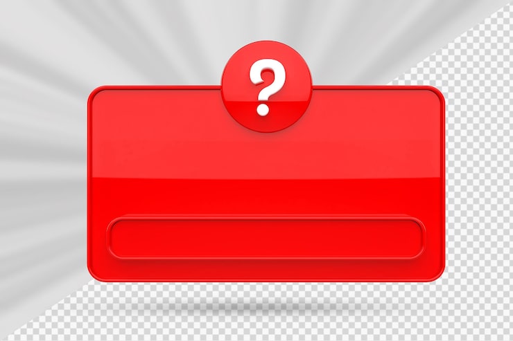 PSD interface de engajamento de pergunta 3d