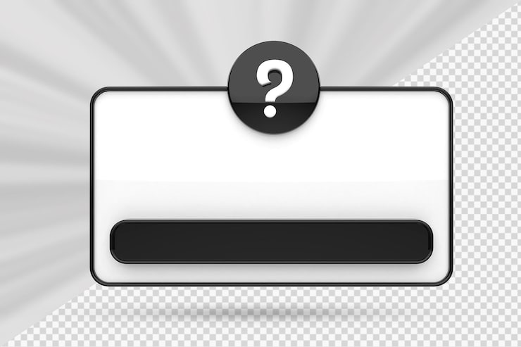 PSD interface de engajamento de pergunta 3d