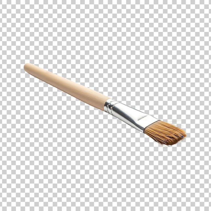 PSD künstlerpinsel mit holzgriff und naturborsten