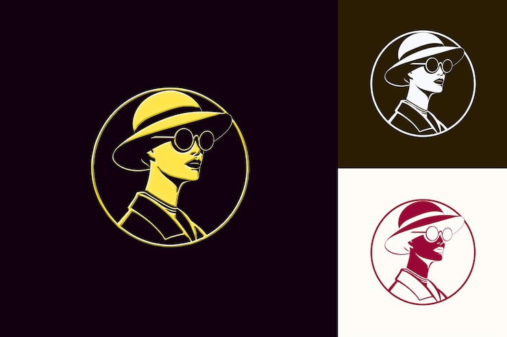 PSD la bella figura mode mit art-deco-stil eine person gekleidet elegant italien kultur vektor designs