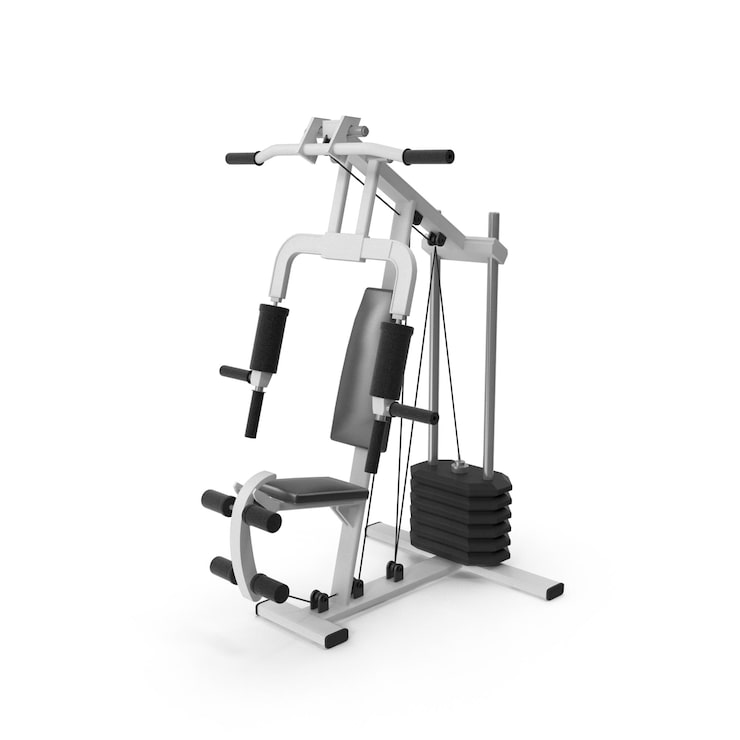 PSD machine de musculation multi-stations blanche pour entraînement physique à domicile