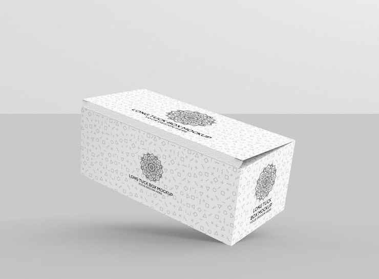 PSD maqueta de caja larga