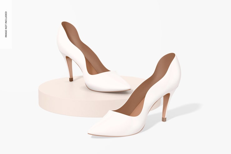 PSD maqueta de zapatos de novia