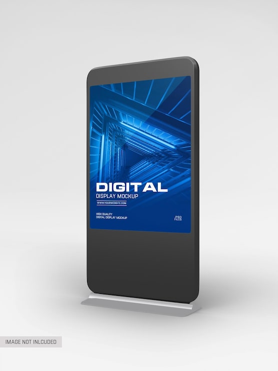 PSD maquete de display lcd digital