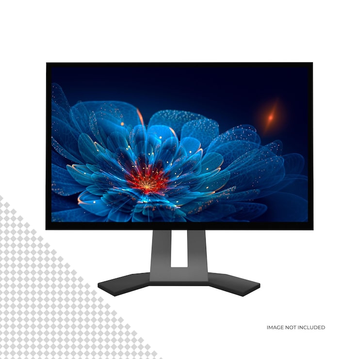 PSD maquete de monitor de tv de tela plana
