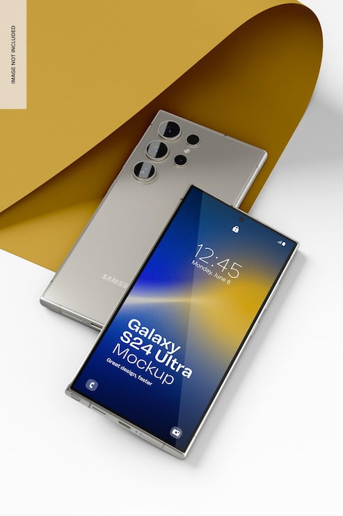 PSD une maquette dynamique du samsung s24 ultra