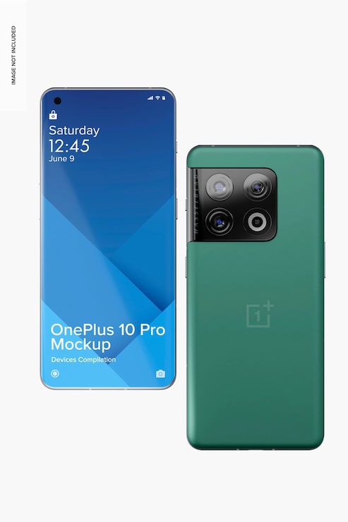PSD maquette oneplus 10 pro, vue de face