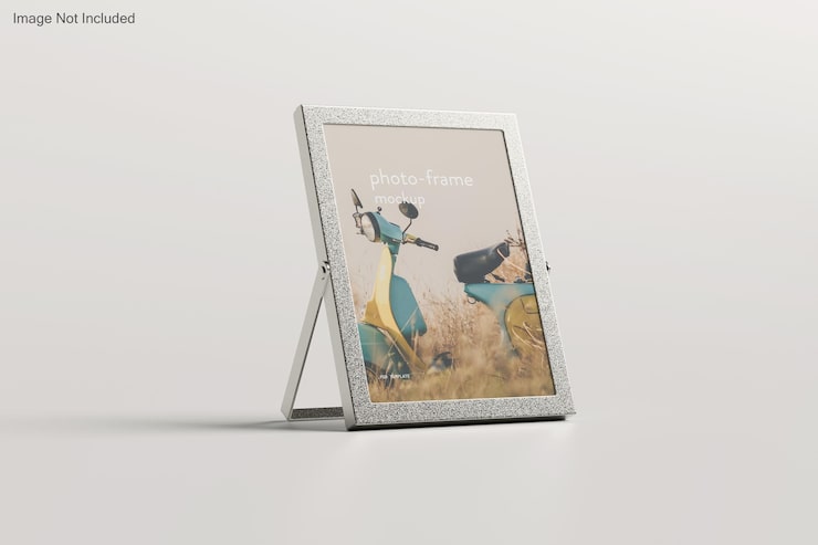PSD mockup bingkai logam