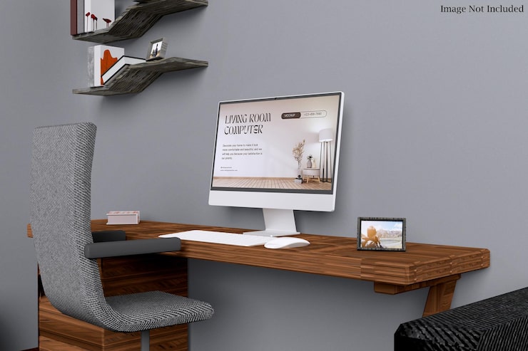 PSD mockup de escritorio en vivo